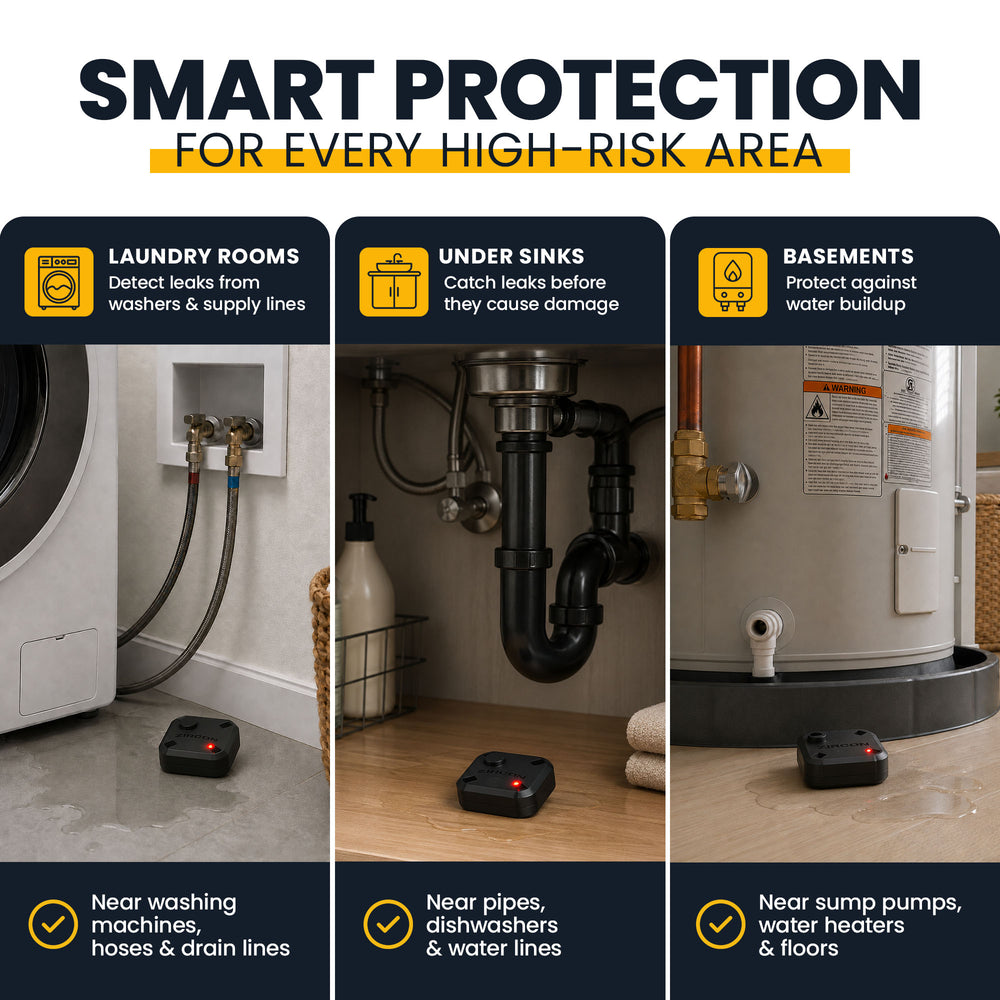 Leak Alert 360™ Smart Home Water Detection Kit - 2 Sensors