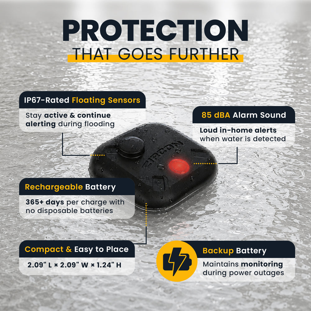 Leak Alert 360™ Smart Water Detection Kit  - 5 Sensors