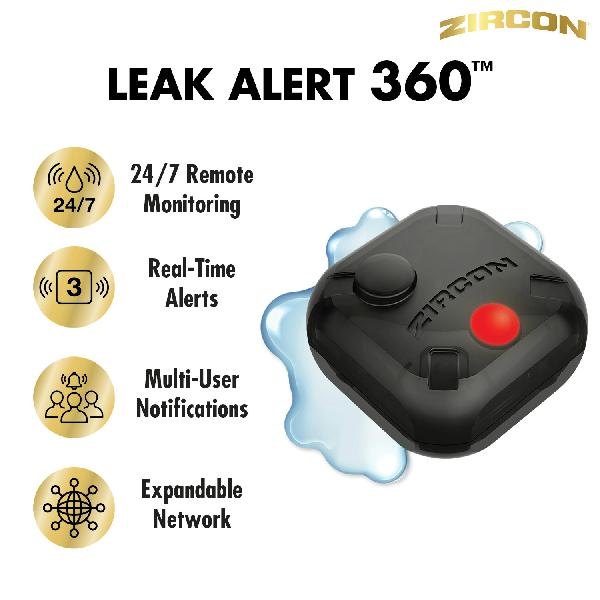 Leak Alert 360™ Smart Water Detection Kit  - 5 Sensors