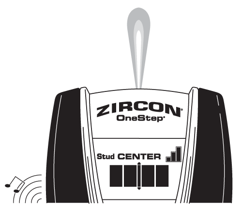 Zircon stud finder center finder tool
